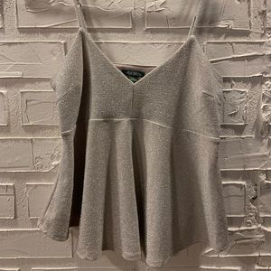 Sparkly Flowy Crop Top